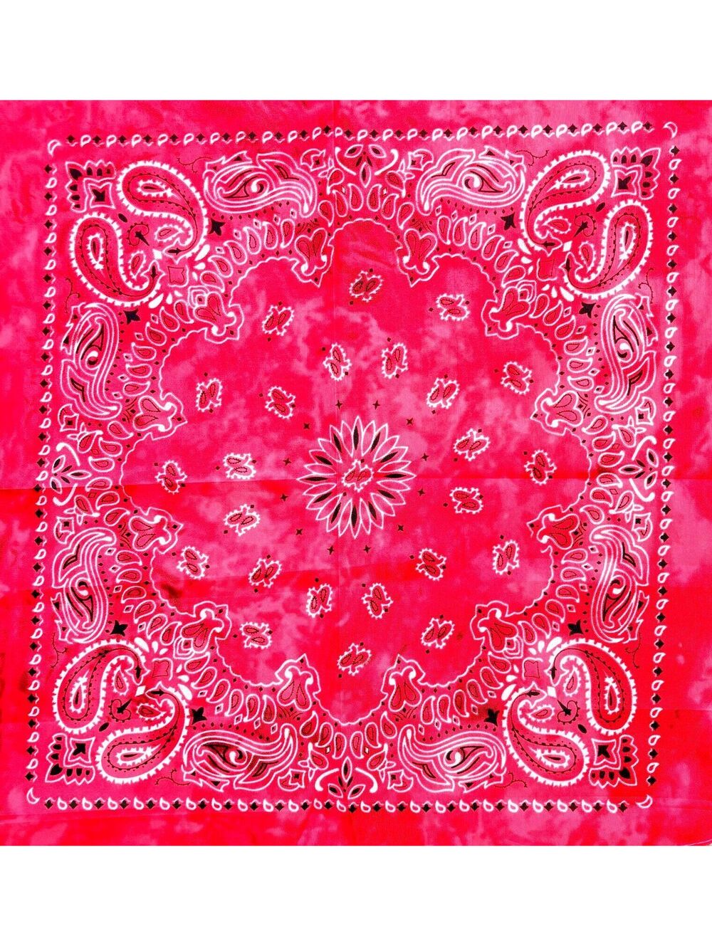 Red Paisley Bandana Scarf - New Without Tags